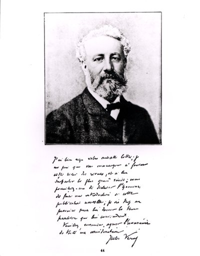 Ritratto di Jules Verne (1828-1905) da French Photographer